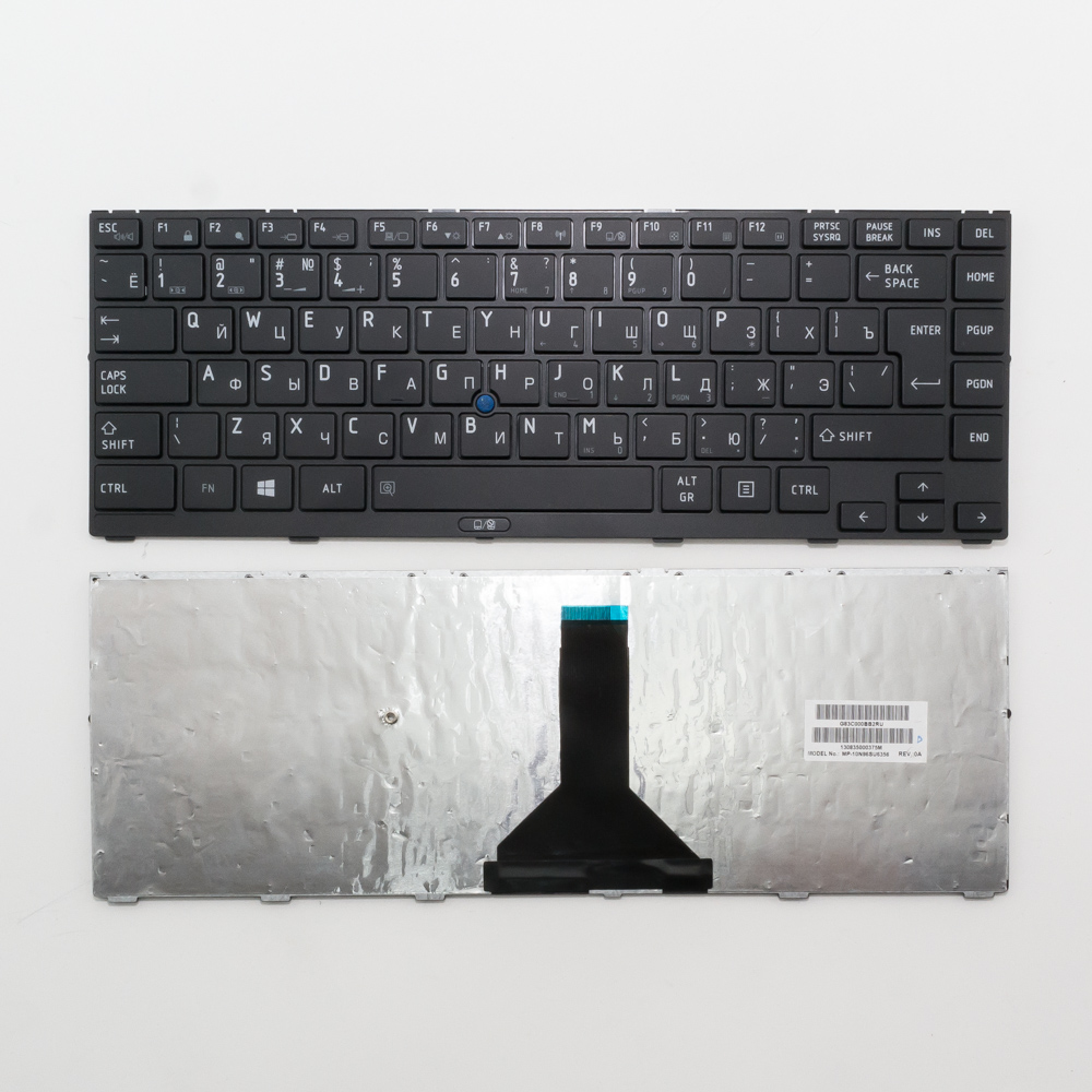 Клавиатура для ноутбука Toshiba Satellite R845 черная с черной рамкой