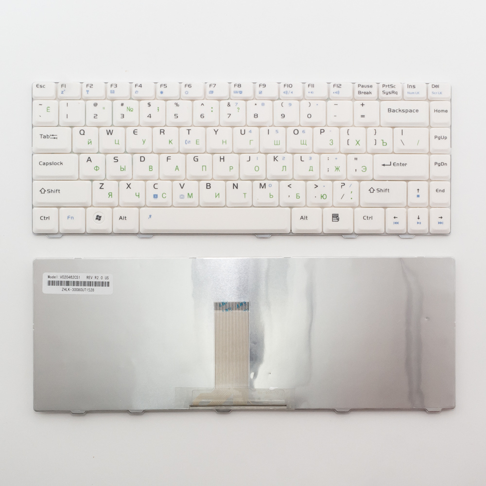 Клавиатура для ноутбука Asus F80, F80S, X82 белая