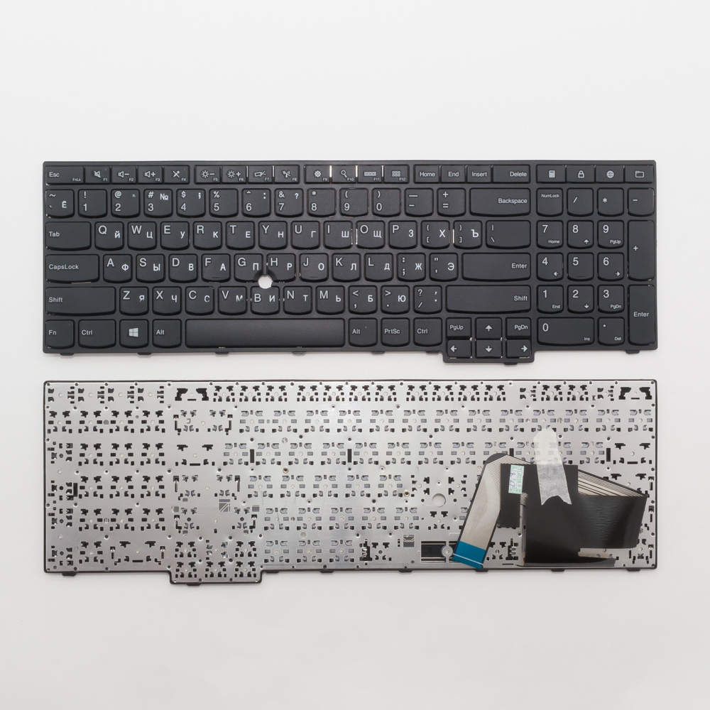 Клавиатура для ноутбука Lenovo Thinkpad E550 черная с рамкой, со стиком