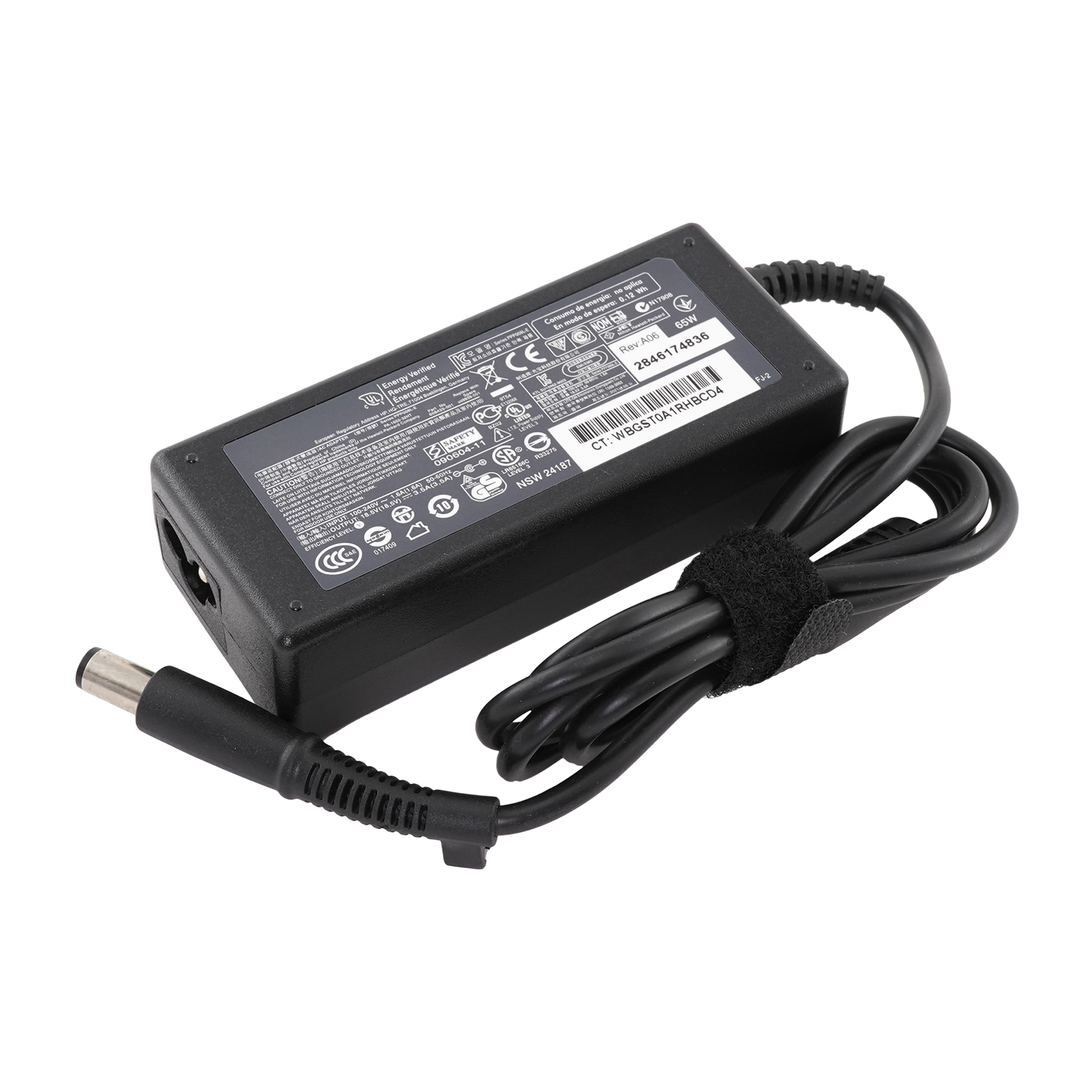 OEM зарядка для ноутбука HP 18.5V 3.5A (65W) 7.4x5.0мм с иглой